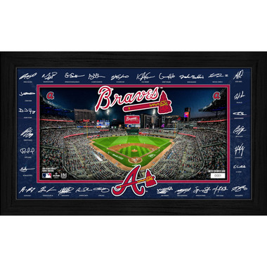 Atlanta Braves Highland Mint 2026 Framed 12 x 20 Signature Field