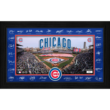 Chicago Cubs Highland Mint 2026 Framed 12 x 20 Signature Field