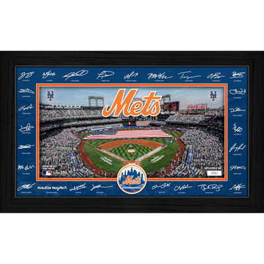 New York Mets Highland Mint 2026 Framed 12 x 20 Signature Field