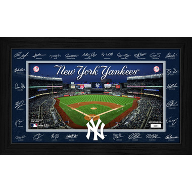 New York Yankees Highland Mint 2026 Framed 12 x 20 Signature Field