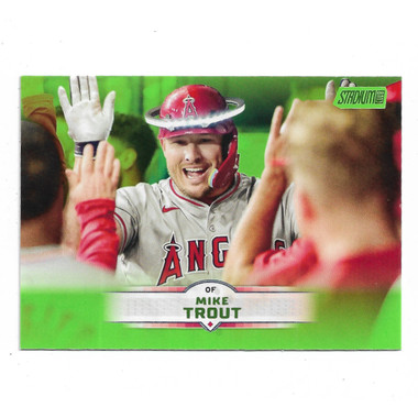 Mike Trout 2025 Stadium Club Lime Green Foil # 32