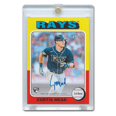 Curtis Mead Autographed Card 2024 Topps Heritage Real One # ROA-CM