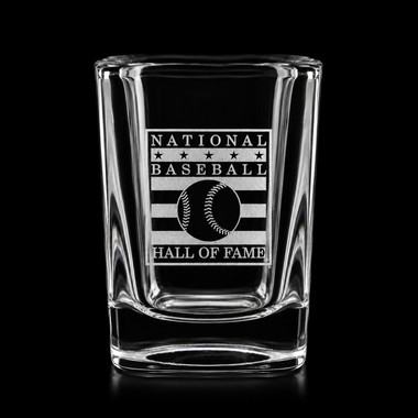 Baseball Hall of Fame Cooperstown Distillery Square Shot Glass