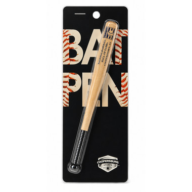 Baseball Hall of Fame Wood Bat Pen with Grip Cap