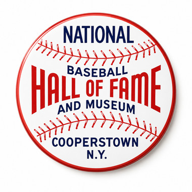 Baseball Hall of Fame Alternate Logo Round Magnet