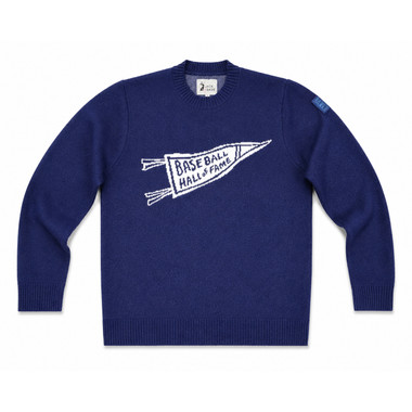 Unisex Baseball Hall of Fame Jack & Sage Navy Knit Sweater