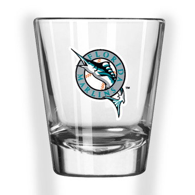 Miami Marlins Vintage Logo 2 ounce Shot Glass