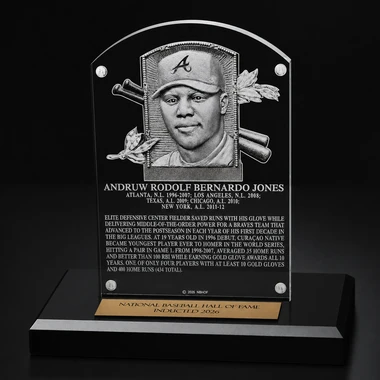 Andruw Jones Acrylic Replica Hall of Fame Plaque
