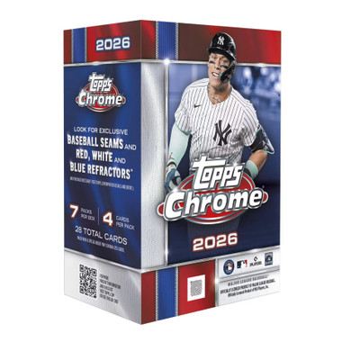 2026 Topps Chrome Baseball 7 Pack Blaster Box
