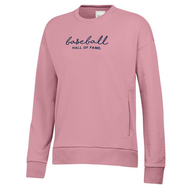 Women’s Baseball Hall of Fame Pink Crew Sweatshirt