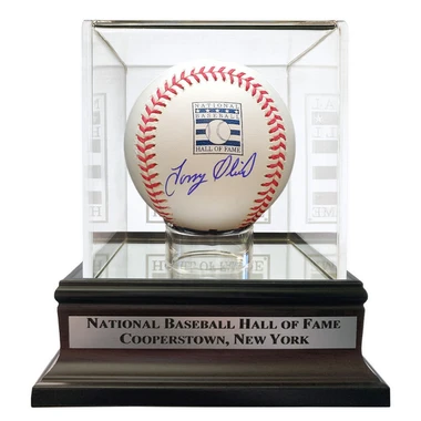 Tony Oliva Autographed Hall of Fame Logo Baseball with HOF Case (Beckett)