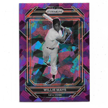 Willie Mays 2023 Panini Prizm Purple Ice # 273