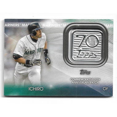 Ichiro Suzuki 2021 Topps 70th Anniversary Logo Patch # 70LP-IS