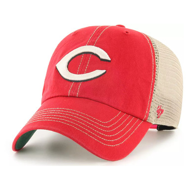 Men’s ‘47 Brand Cincinnati Reds Trawler Clean Up Red and White Adjustable Cap