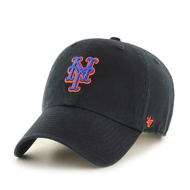 Unisex ’47 Brand New York Mets Black Clean Up Adjustable Cap