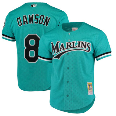 Men’s Mitchell & Ness Andre Dawson Florida Marlins Authentic Replica 1995 Mesh Batting Practice Jersey