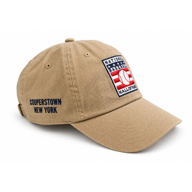 Men’s Hall of Fame Logo Khaki Relaxed Adjustable Cap