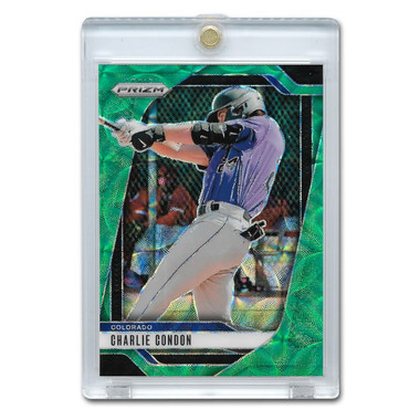 Charlie Condon 2025 Panini Prizm Green # 142 Pre-Rookie Card Ltd Ed of 75