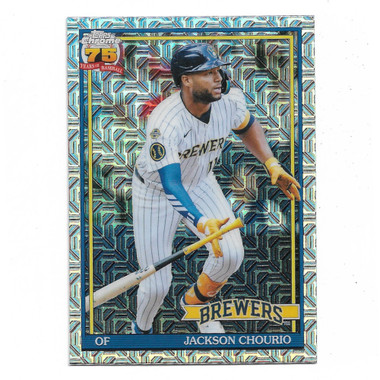 Jackson Chourio 2026 Topps Chrome 35th Anniversary Silver Pack Mojo # 91C-71