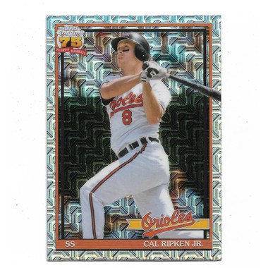 Cal Ripken Jr. 2026 Topps Chrome 35th Anniversary Silver Pack Mojo # 91C-63