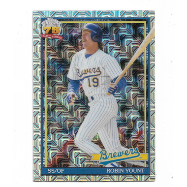 Robin Yount 2026 Topps Chrome 35th Anniversary Silver Pack Mojo # 91C-68