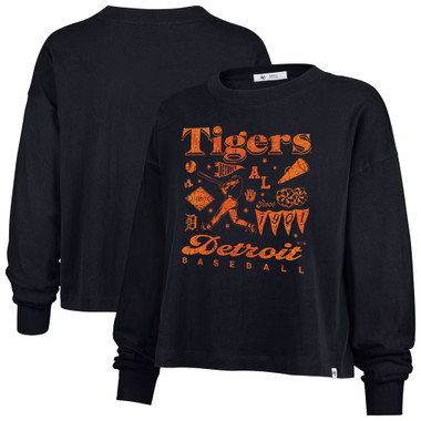 Women’s ’47 Brand Detroit Tigers Cropped Long Sleeve Tee