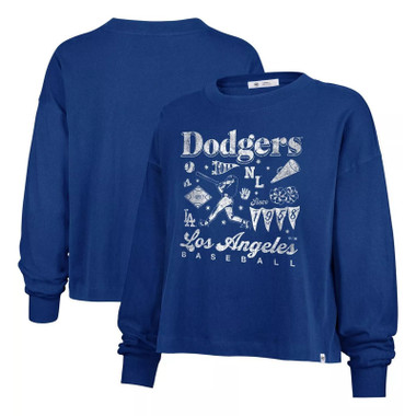 Women’s ’47 Brand Los Angeles Dodgers Cropped Long Sleeve Tee