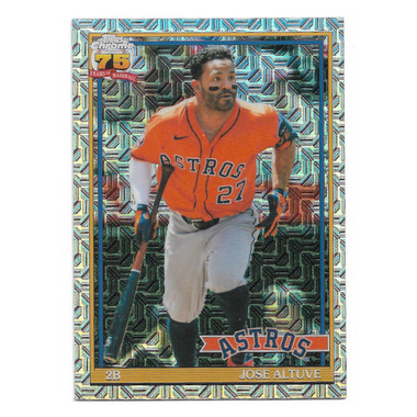 Jose Altuve 2026 Topps Chrome 35th Anniversary Silver Pack Mojo # 91C-17