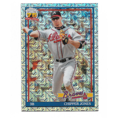 Chipper Jones 2026 Topps Chrome 35th Anniversary Silver Pack Mojo # 91C-12