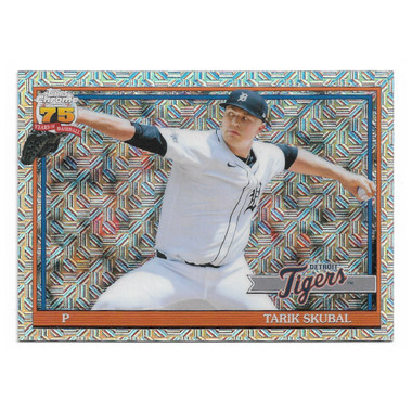 Tarik Skubal 2026 Topps Chrome 35th Anniversary Silver Pack Mojo # 91C-24