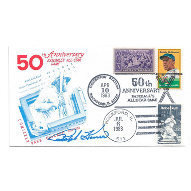 Ralph Kiner Autographed First Day Cover - All-Star Game 50th Anniversary (JSA)