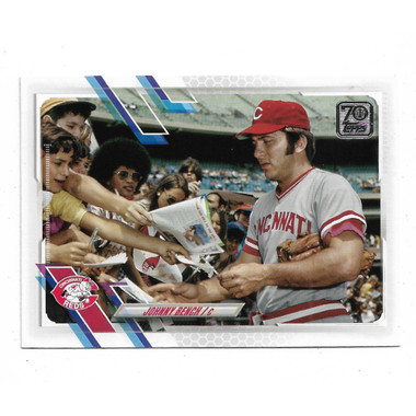 Johnny Bench 2021 Topps Legends Photo Variation # 580