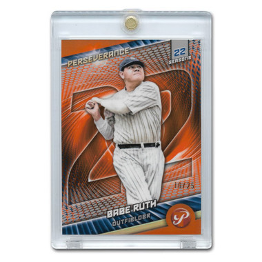 Babe Ruth 2025 Topps Pristine Orange Refractor # 15 Ltd Ed of 25