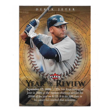 Derek Jeter 2007 Fleer Year in Review # YR-DJ