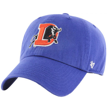 Men’s '47 Brand Durham Bulls Milb Team Logo Clean Up Royal Adjustable Cap