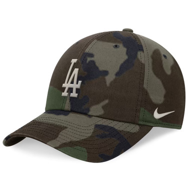 Men’s Nike Los Angeles Dodgers Club Unstructured Woodland Camo Adjustable Cap