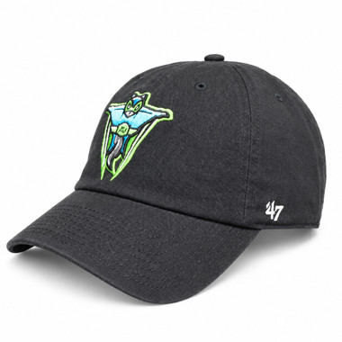 Men’s ‘47 Brand Richmond Flying Squirrels Black Copa Clean Up Adjustable Cap