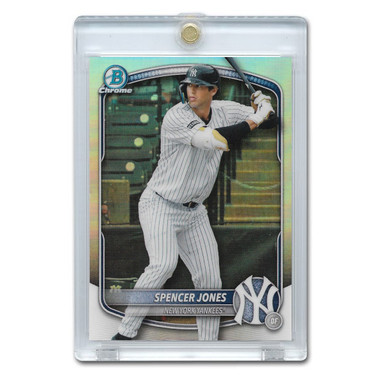 Spencer Jones 2025 Bowman Draft Chrome Refractor # BDC-9 Pre-Rookie Card