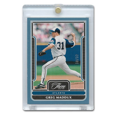 Greg Maddux 2023 Panini 3 and 2 Blue # 81 Ltd Ed of 32