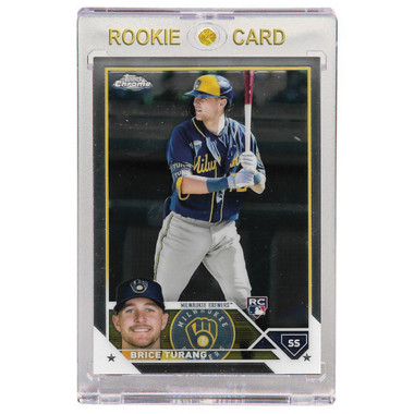 Brice Turang Milwaukee Brewers 2023 Topps Chrome # 170 Rookie Card