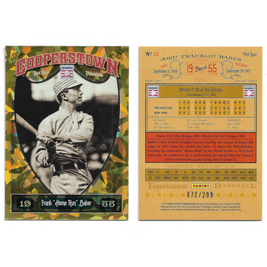 Frank Baker 2013 Panini Cooperstown Crystal # 12 Ltd Ed of 299