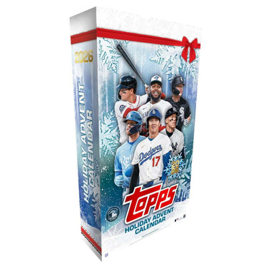 2026 Topps Holiday Series Baseball 25 Pack Advent Calendar