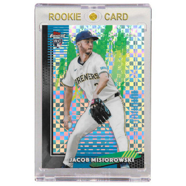 Jacob Misiorowski Milwaukee Brewers 2026 Topps Finest Geo Refradctor # 82 Rookie Card