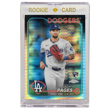 Andy Pages Los Angeles Dodgers 2024 Topps Chrome Update Prism Refractor # USC-186 Rookie Card