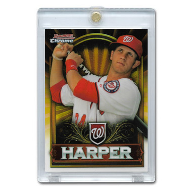 Bryce Harper 2011 Bowman Chrome Prospect Retail Exclusive Gold # BCE1 Pre-Rookie Card