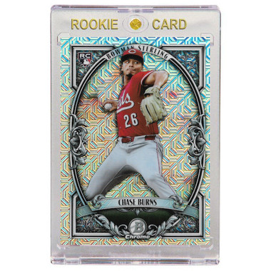 Chase Burns Cincinnati Reds 2026 Bowman Chrome Mega Sterling # 10 Rookie Card