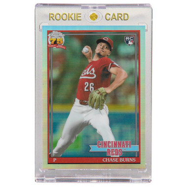 Chase Burns Cincinnati Reds 2026 Topps Chrome 35th Anniversary # 91CB-25 Rookie Card