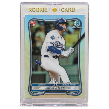 Alex Freeland Los Angeles Dodgers 2026 Bowman Chrome Red Rookie Logo Refractor # 7 Rookie Card