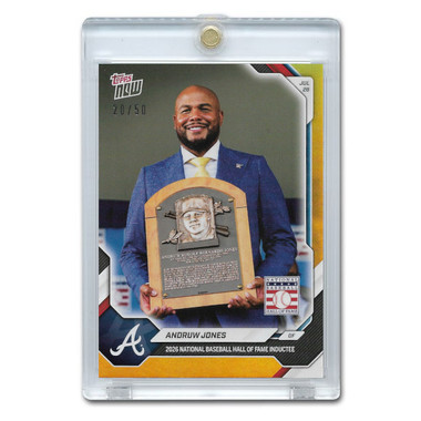 Andruw Jones Hall of Fame Induction 2026 Topps Now Gold Foil # 488 Ltd Ed of 50