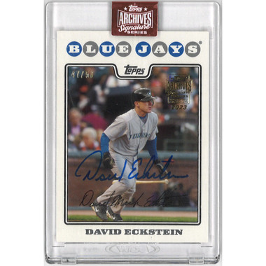 David Eckstein Autographed Card 2022 Topps Archives Signature Series Ltd Ed of 50